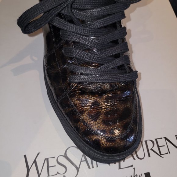 Yves Saint Laurent - Malibu High Top Leopard Leather - YSL - Picture 10 of 12